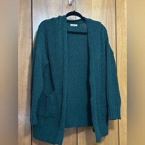Plus size cardigan Maurices dark green Open-Front Sweater, so soft!
